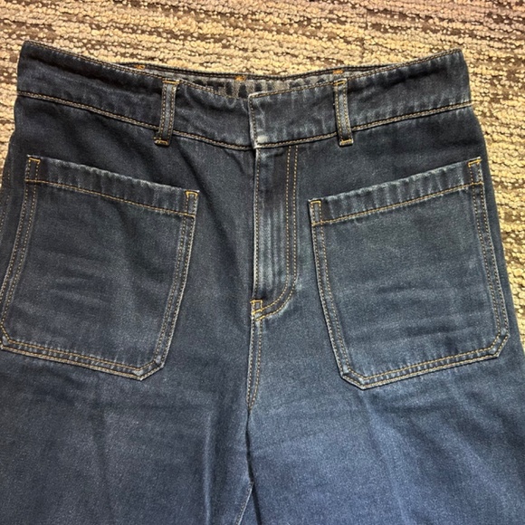 Christian Dior Wide Leg Flare Cotton Denim Jeans - Picture 14 of 15